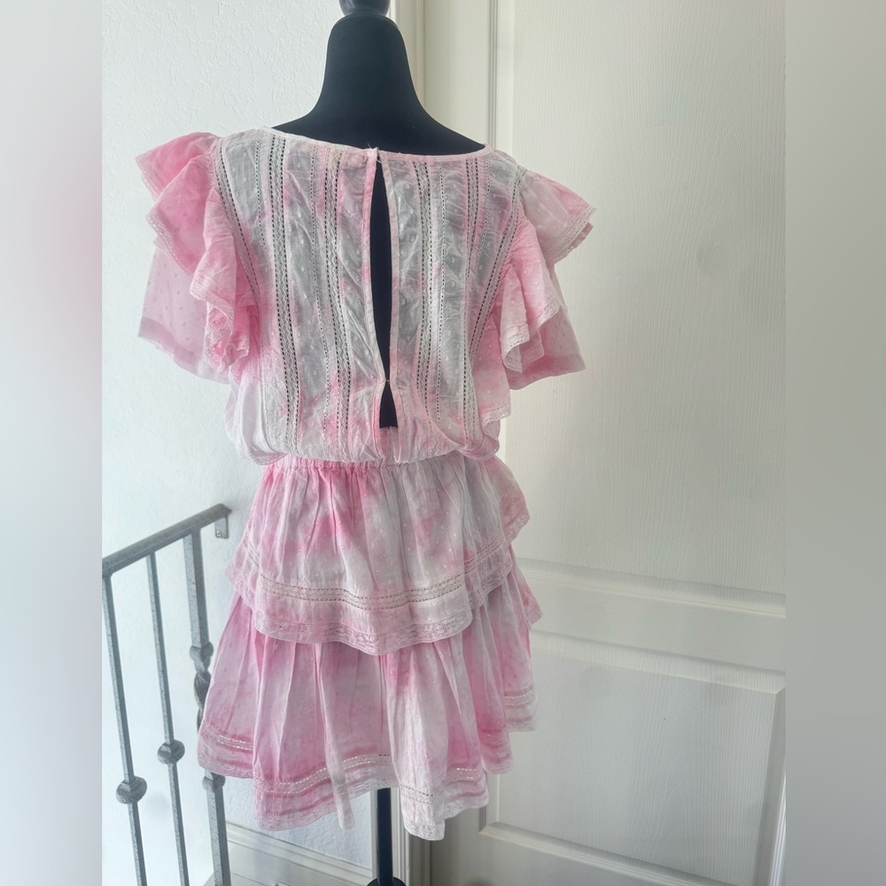 LoveShackFancy Sz Small Pink Natasha Heritage Mini Dress - Picture 9 of 11